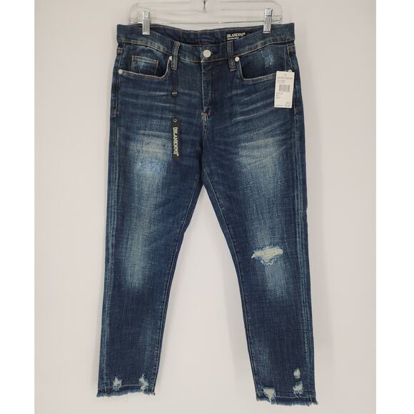 Blank NYC Let It Roll Distressed Ankle Jeans Women’s Size 29 - Picture 1 of 11
